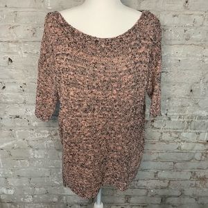 Pink & black sweater